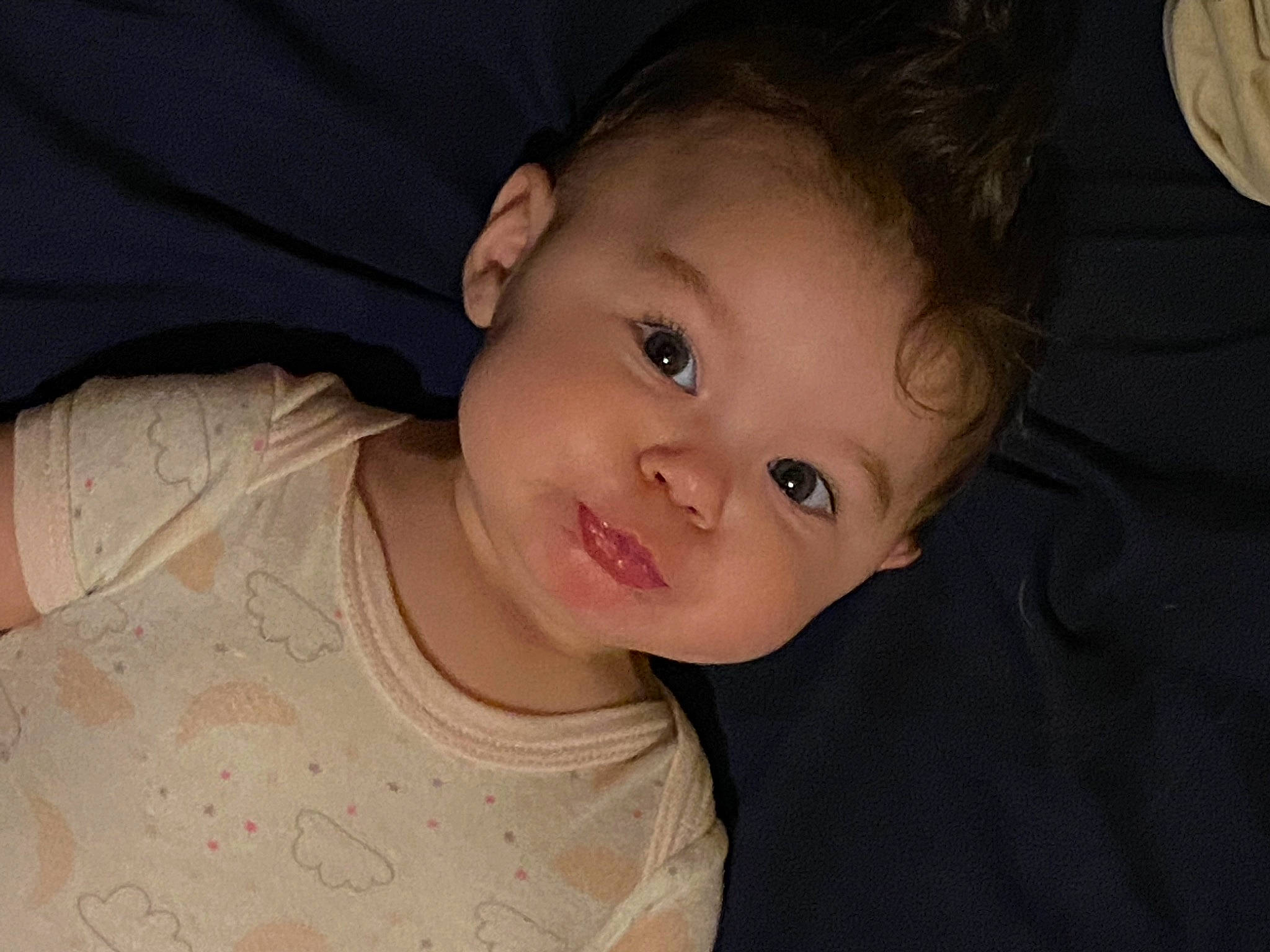 Gracelynn joined the competition — help win amazing prizes! baby, baby_toddler_clothing, cheek, chin, ear, eyebrow, eyelash, facial_expression, flash_photography, forehead, happy, iris, lip, mouth, neck, nose, person, skin, sleeve, smile