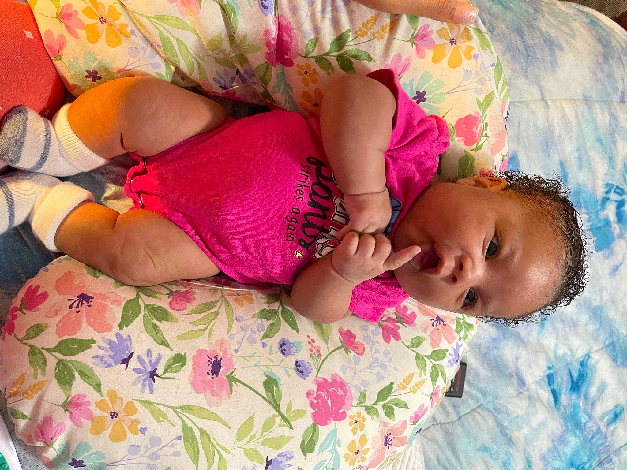 Keyslei joined the competition — help win amazing prizes! baby, baby_toddler_clothing, beauty, bedding, bedtime, child, comfort, eye, finger, happy, head, human_leg, linens, pattern, person, pink, product, skin, textile, thigh