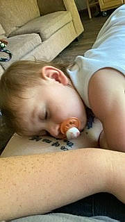 Kylee joined the competition — help win amazing prizes! baby, baby_products, baby_sleeping, baby_toddler_clothing, bedtime, cheek, chest, child, comfort, elbow, eyelash, flesh, head, nail, nap, person, sleep, thumb, toddler, wood