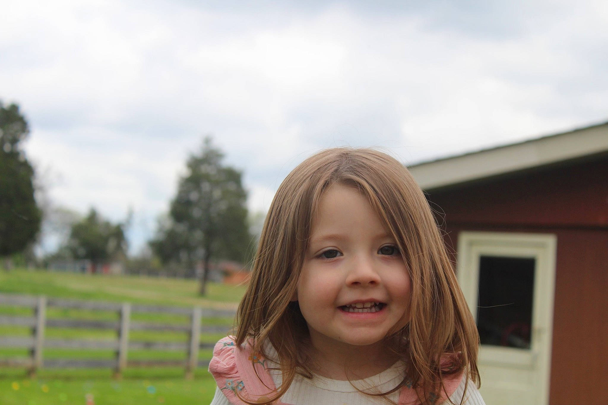 Ruby Rose joined the competition — help win amazing prizes! brown_hair, child, cloud, eye, face, fun, grass, happy, house, joy, laugh, leisure, people_in_nature, person, plant, recreation, sky, smile, toddler, tree