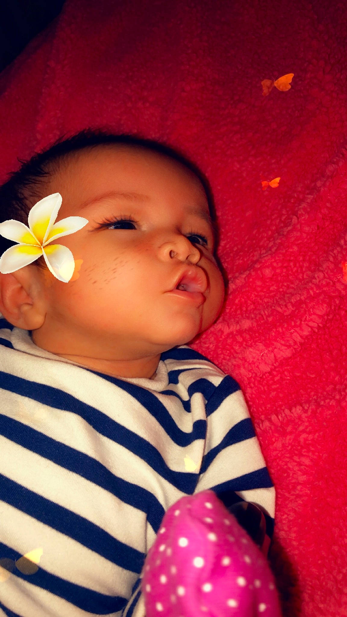 Celeste joined the competition — help win amazing prizes! baby, cheek, child, ear, face, nose, person, pink, skin, toddler