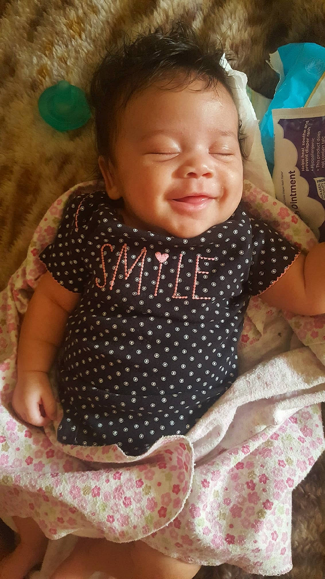 Suriyah joined the competition — help win amazing prizes! cheek, child, design, eye, fun, girl, head, infant, iris, pattern, person, pink, plaid, play, product, skin, smile, textile, toddler