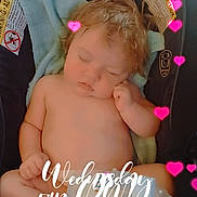 Kordova joined the competition — help win amazing prizes! baby, sleeping, car_seat, bottle, heart_effects, diaper, infant, cute, peaceful, toddler, child, skin, hair, blanket, indoor, resting, soft_light, time_overlay, day_overlay, close_up