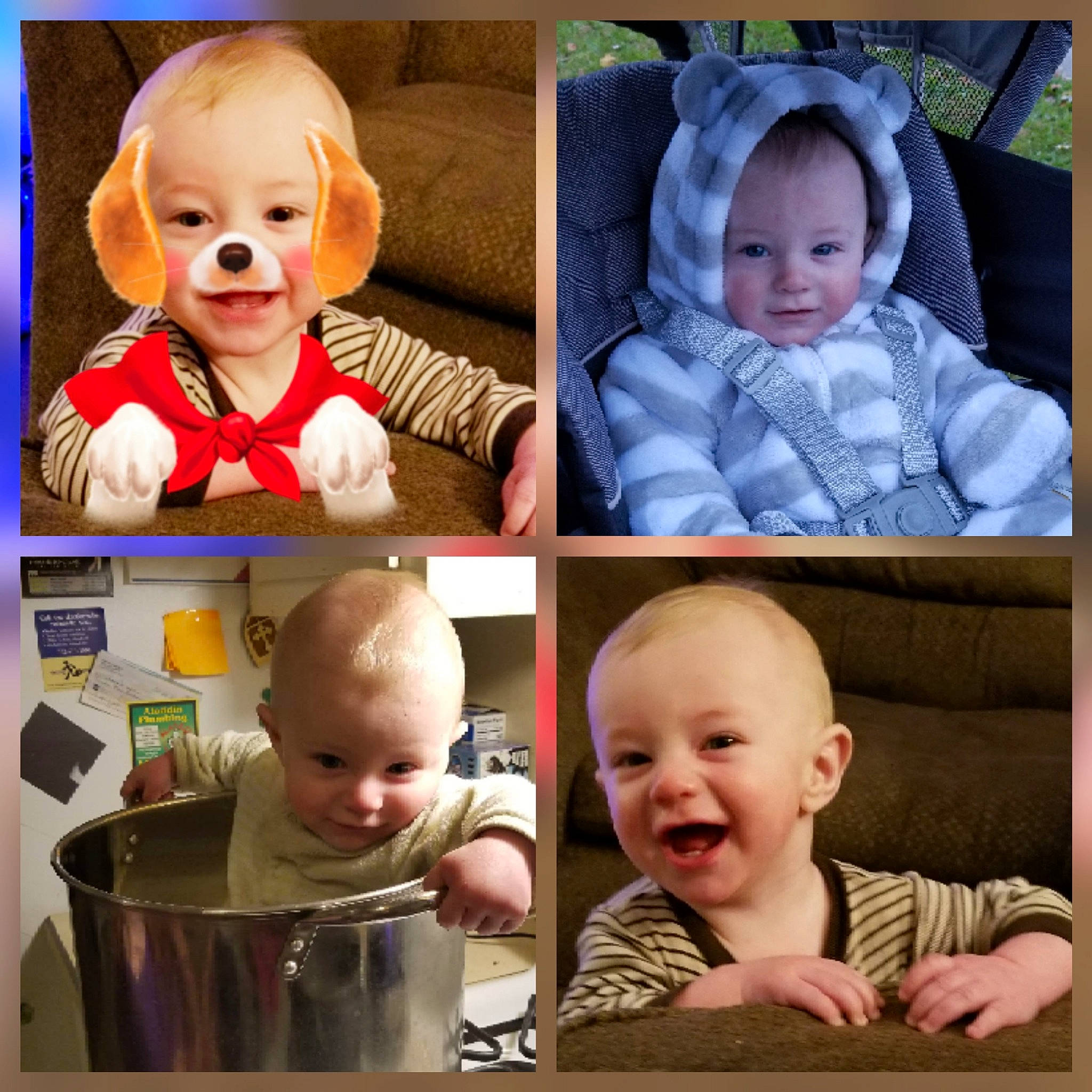 Caden is registered to the contest to win money with this photo: cheek, child, collage, day, ear, facial_expression, head, infant, person, photomontage, product, smile, toddler