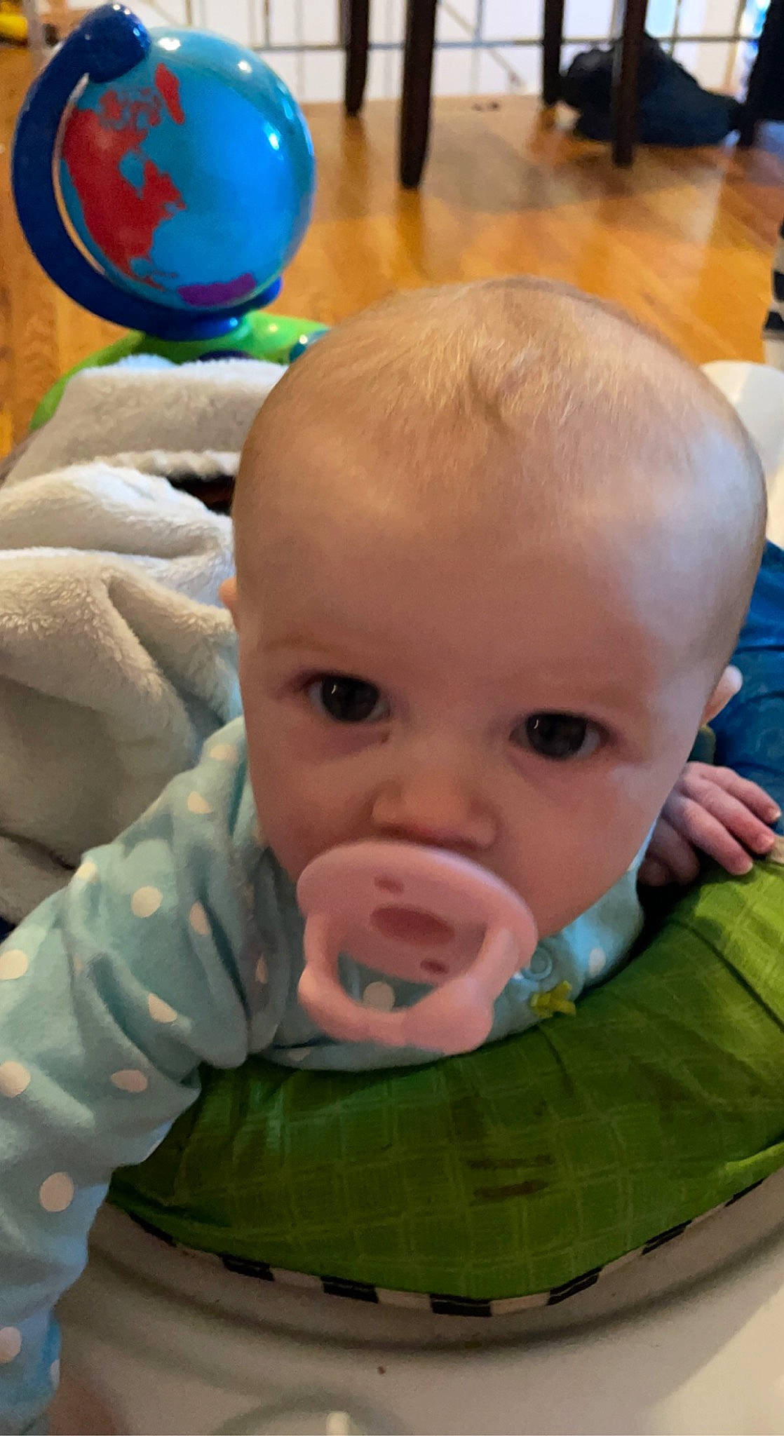 Laylonie joined the competition — help win amazing prizes! baby, baby_products, baby_safety, baby_toddler_clothing, balloon, bib, blue, chair, cheek, child, eye, fun, grass, iris, mouth, nose, person, photograph, skin, snapshot