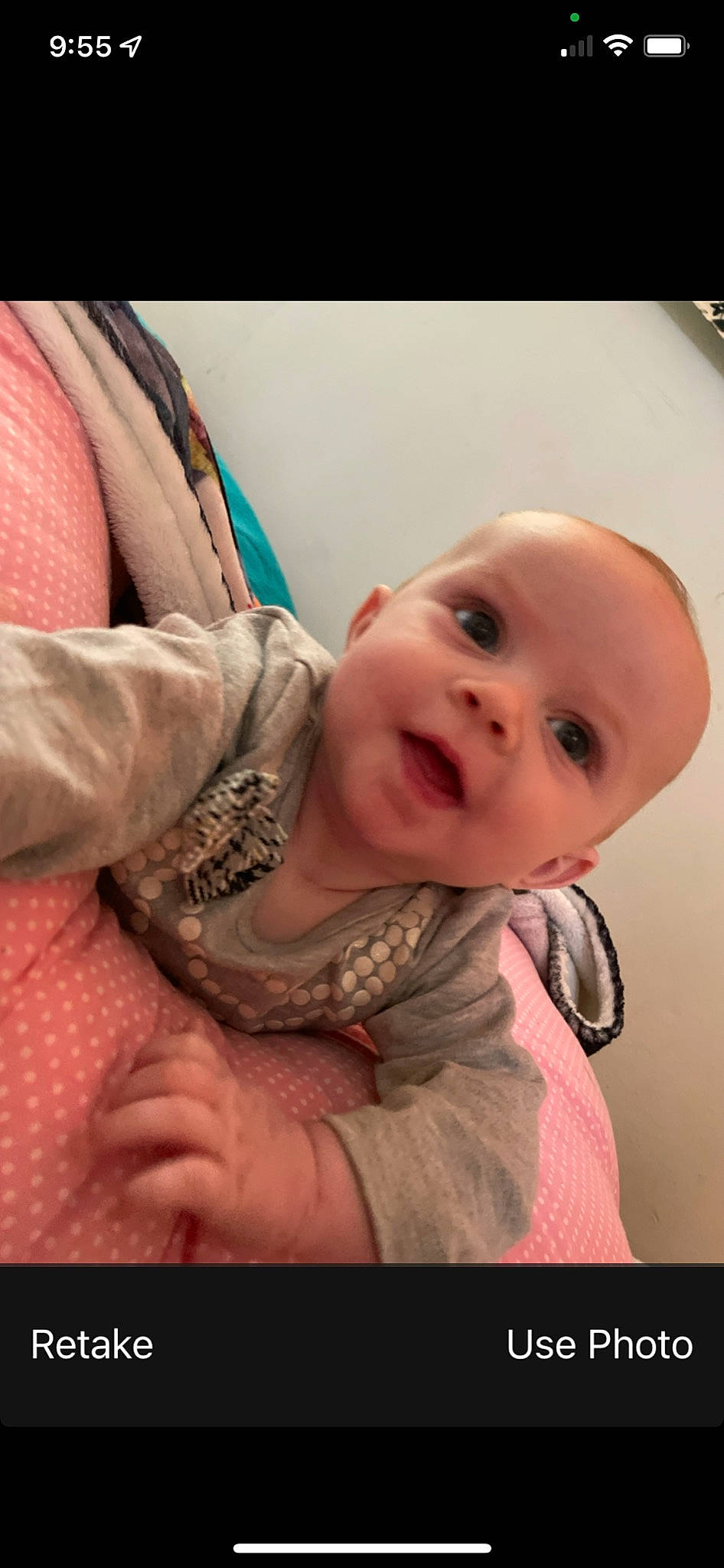 Laylonie is registered to the contest to win money with this photo: baby, cheek, chin, comfort, dress, ear, eye, eyebrow, face, facial_expression, hair, hairstyle, hand, head, lip, mouth, nose, person, skin, sleeve