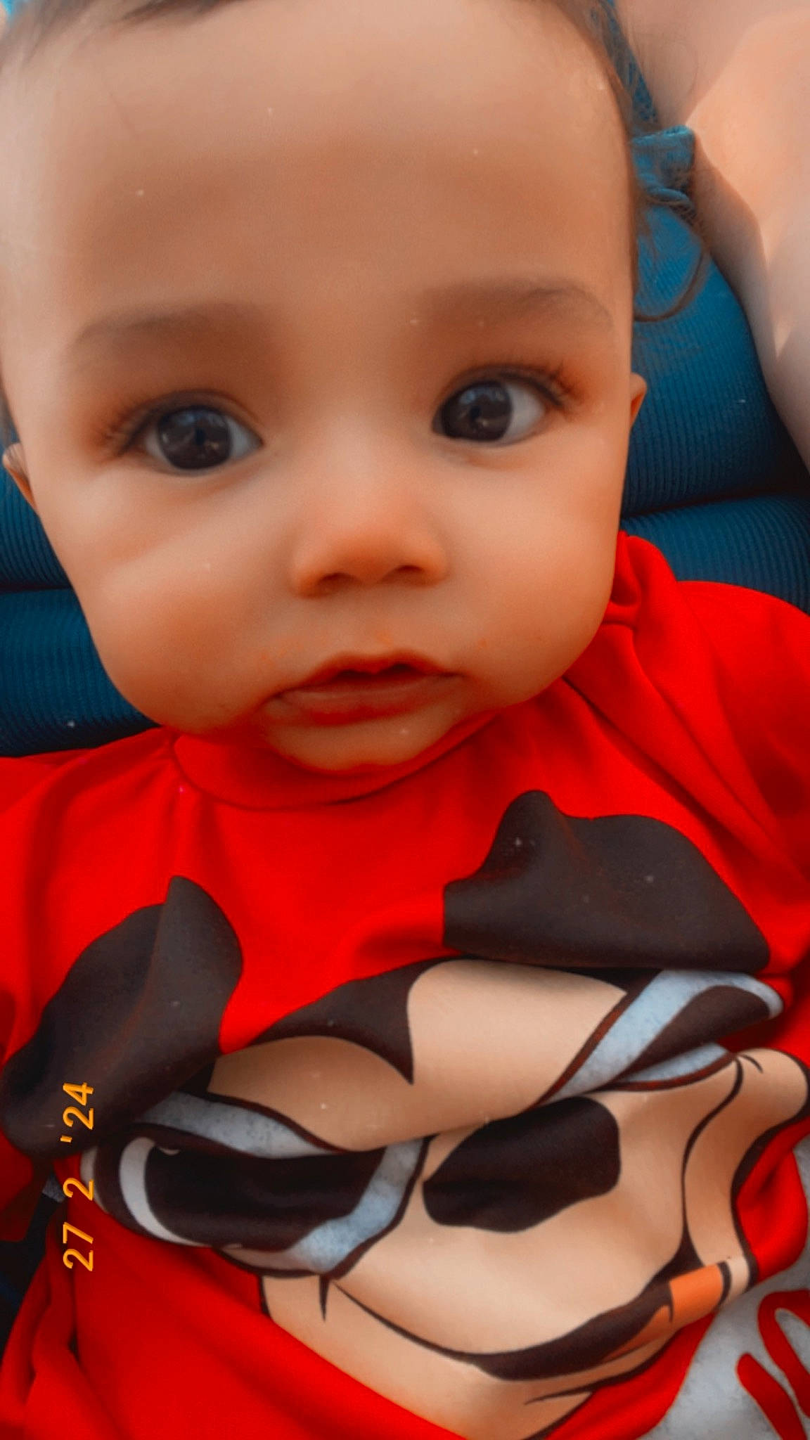 Amairi joined the competition — help win amazing prizes! baby, baby_products, baby_toddler_clothing, cheek, child, chin, close_up, eye, eyebrow, eyelash, facial_expression, happy, iris, lip, mouth, nose, person, pink, skin, sleeve