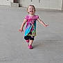 Eleanore is registered to the contest to win money with this photo: toddler, child, running, pink_shoes, minnie_mouse, dress, happy, smiling, concrete_floor, wall, electrical_outlet, indoor, short_hair, young_child, playful, casual_clothing, bare_arms, bare_legs, light_hair, motion