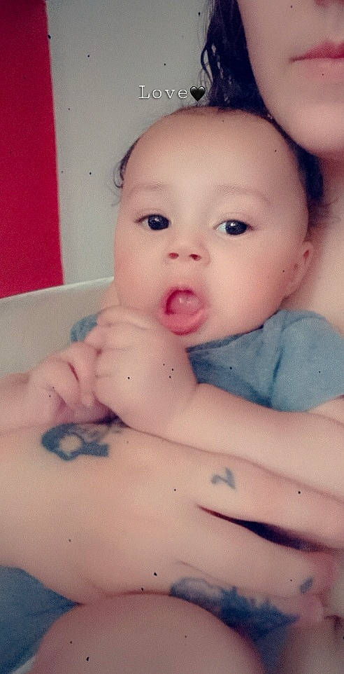 Za'Montae is registered to the contest to win money with this photo: abdomen, baby, baby_toddler_clothing, cheek, chest, child, eyebrow, eyelash, finger, forehead, iris, lip, muscle, nail, neck, organ, person, skin, stomach, surprise