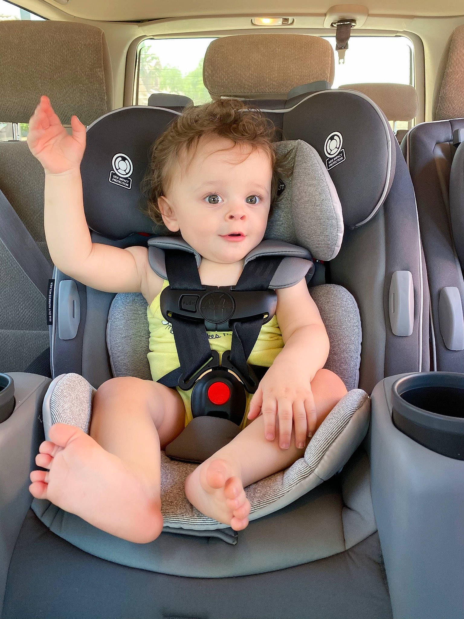 Adria joined the competition — help win amazing prizes! auto_part, baby, baby_in_car_seat, baby_products, car, car_seat, car_seat_cover, child, city_car, comfort, family_car, head_restraint, person, product, seat_belt, toddler, vacation, vehicle
