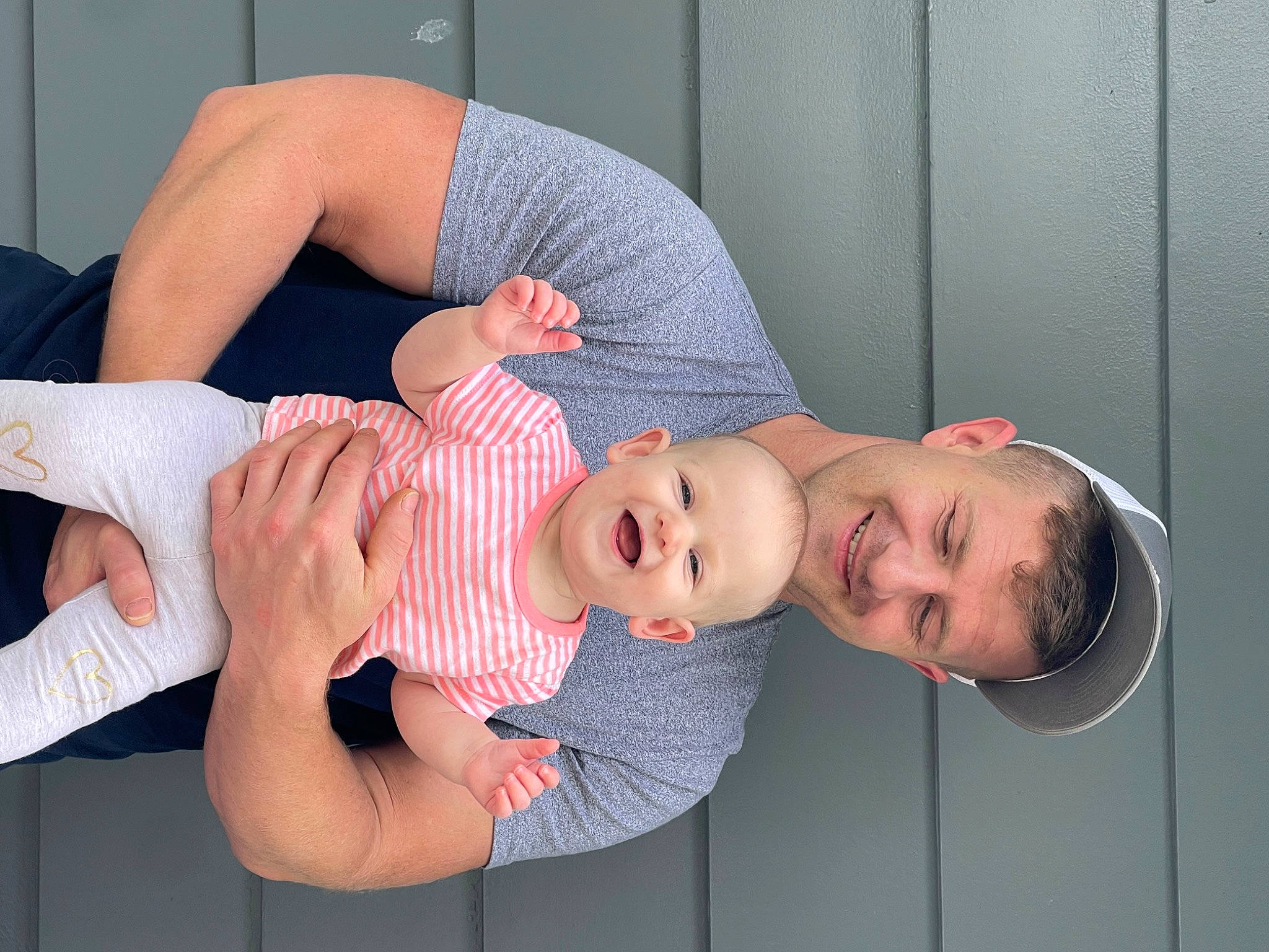 Amelia joined the competition — help win amazing prizes! arm, baby, baby_toddler_clothing, cheek, comfort, elbow, facial_expression, finger, gesture, hat, joint, joy, lip, mouth, muscle, neck, person, shoulder, skin, smile