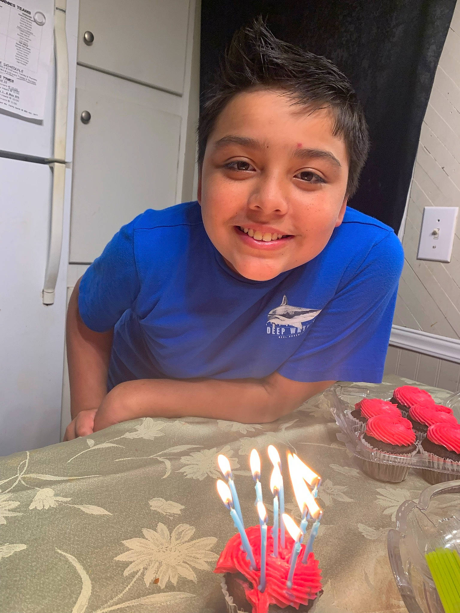 Felipe joined the competition — help win amazing prizes! baked_goods, baking, birthday, birthday_cake, birthday_candle, cake, cake_decorating, cake_decorating_supply, candle, chair, dessert, event, food, fun, joy, person, plate, smile, sugar_cake, t_shirt