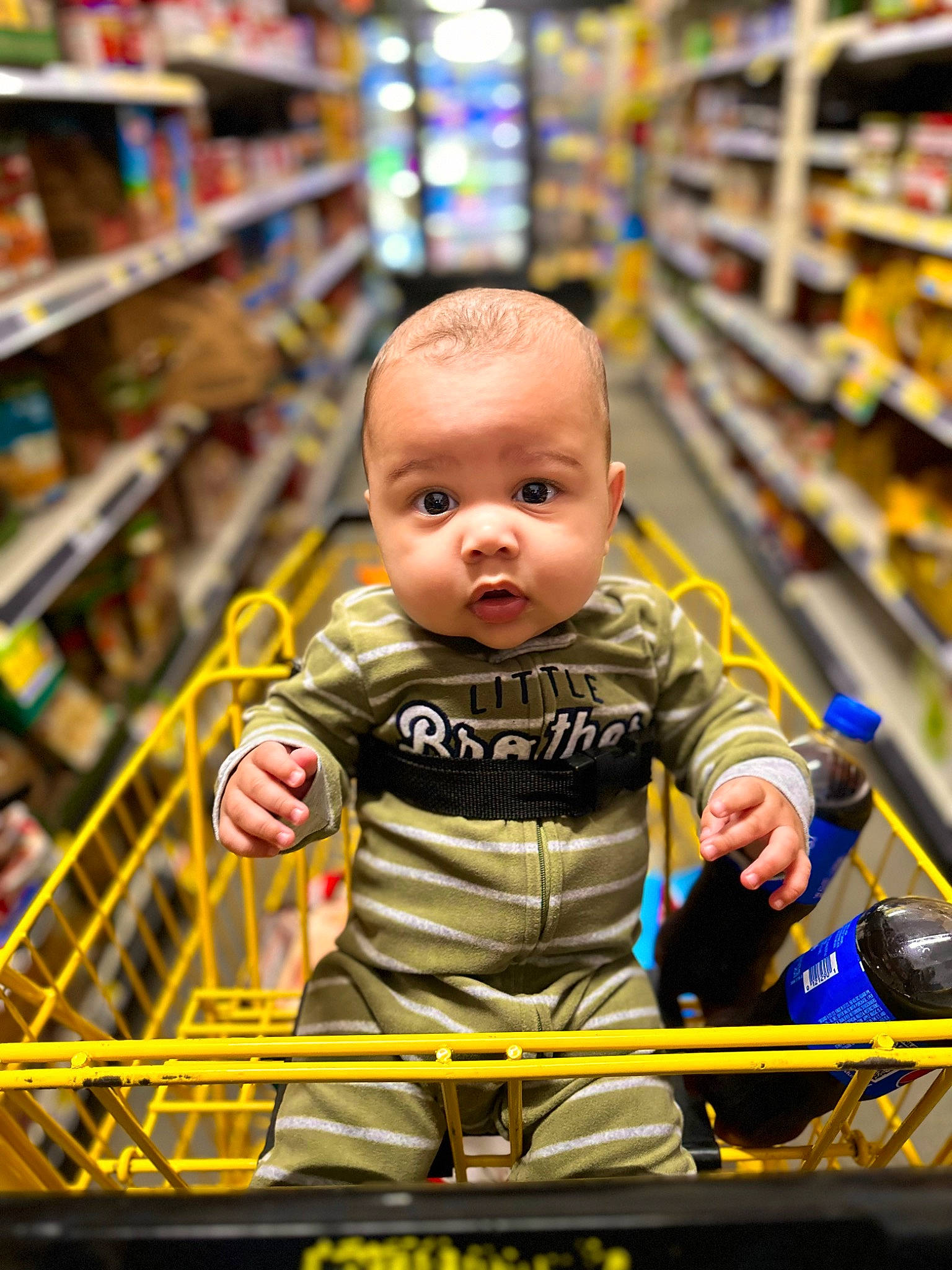 Semaj joined the competition — help win amazing prizes! aisle, baby, cart, child, convenience_store, customer, event, fun, grocery_store, person, photograph, product, publication, retail, service, shelf, shelving, shopping, shopping_cart, snapshot