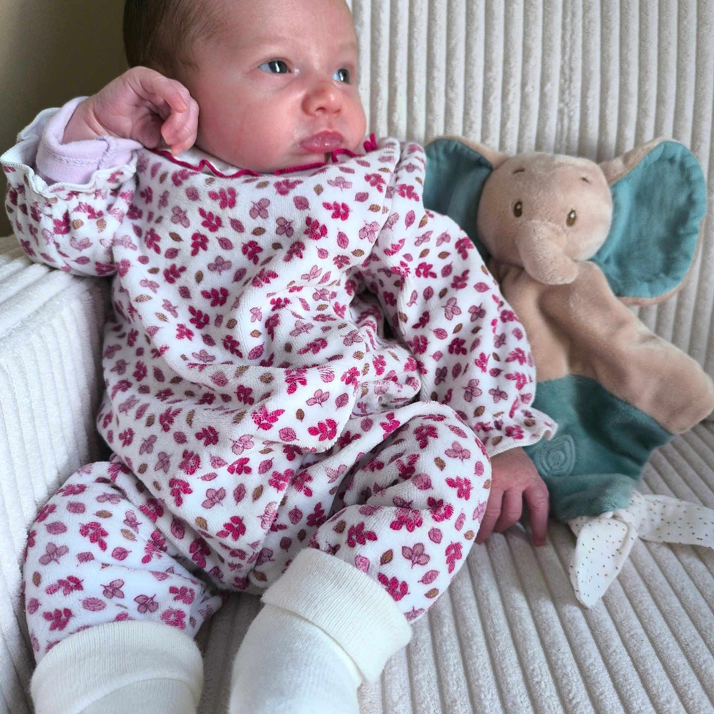 Cara a rejoint le concours — aidez-le/la à gagner de superbes lots ! baby, bed, blanket, bodypart, clothing, couch, cushion, face, furniture, head, homedecor, hosiery, newborn, pajamas, person, photography, portrait, sleeping, sock, toy