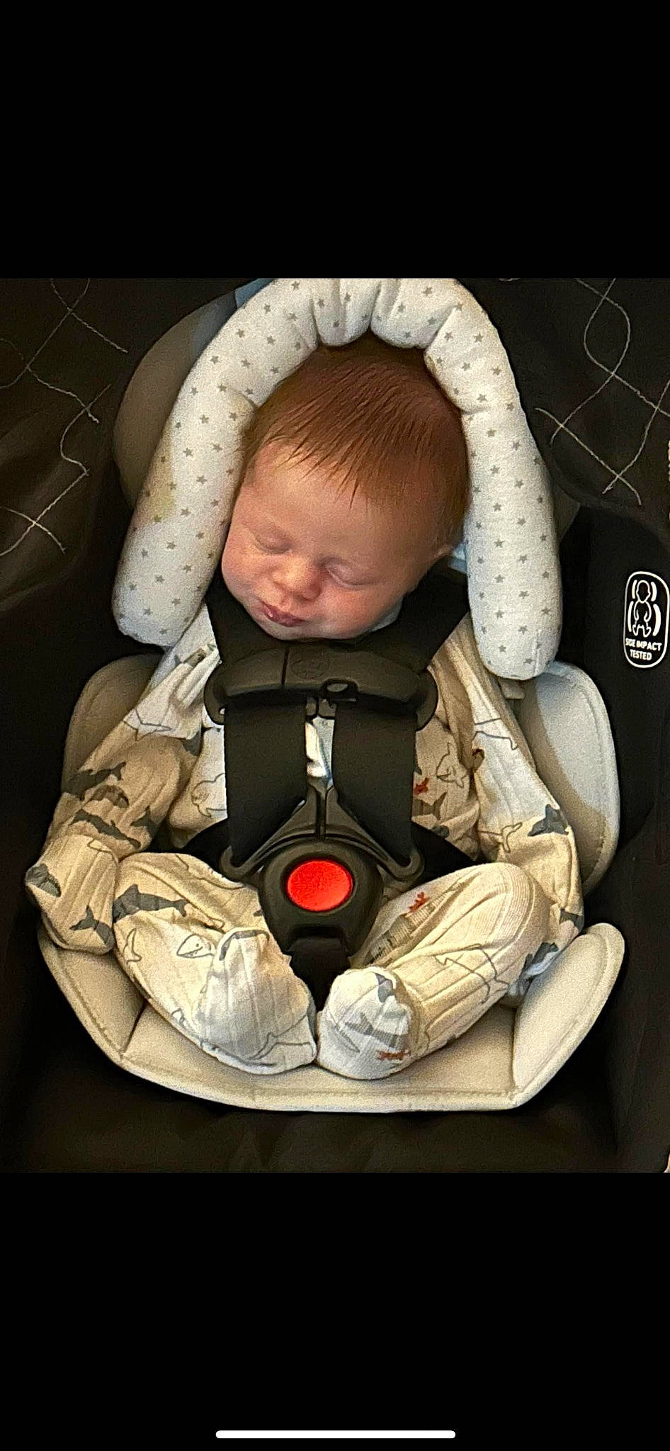 Donald joined the competition — help win amazing prizes! auto_part, baby, baby_carriage, baby_in_car_seat, baby_products, baby_safety, baby_toddler_clothing, bag, car_seat, carmine, cheek, child, comfort, fashion_accessory, infant_bed, pattern, person, seat_belt, sitting, smile