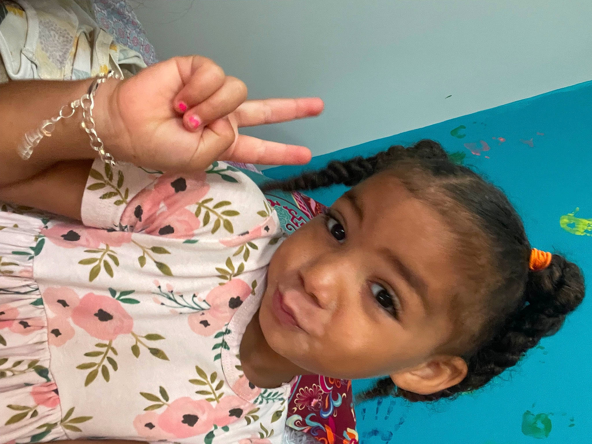 Harmonee is registered to the contest to win money with this photo: adaptation, beauty, child, eye, eyelash, facial_expression, finger, fun, gesture, hair, hairstyle, hand, happy, human_body, nail, neck, pattern, person, skin, toddler