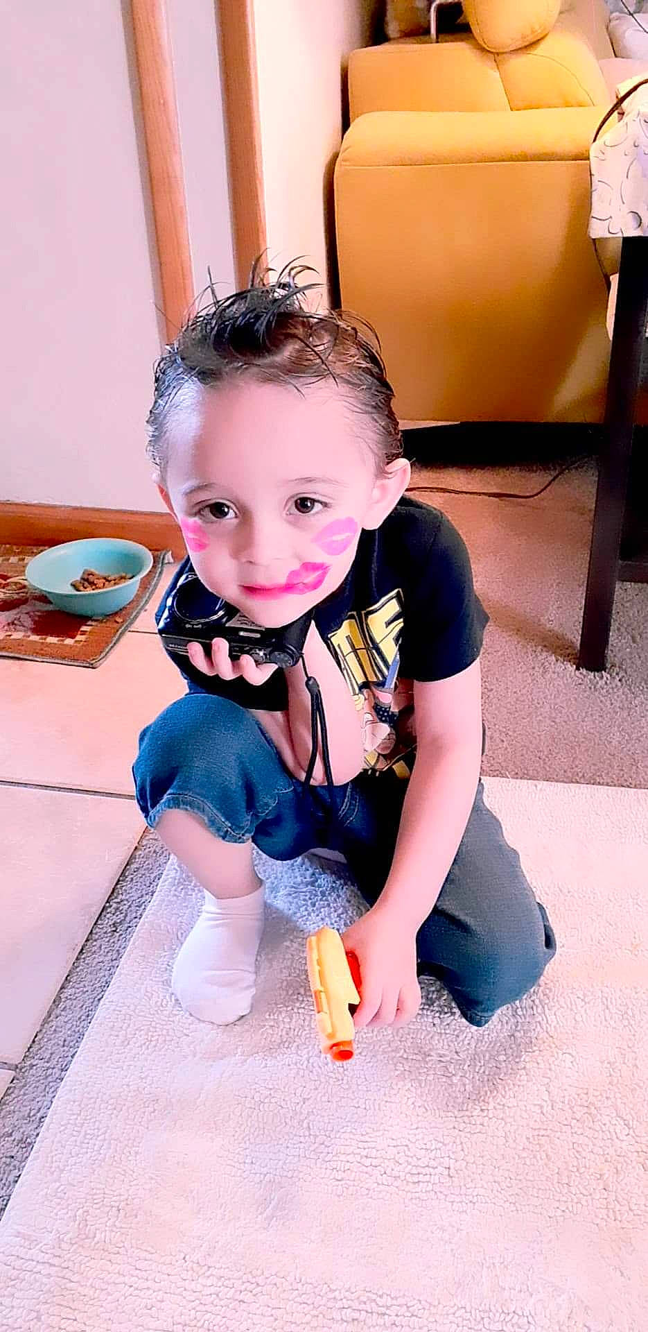 Dakotah is registered to the contest to win money with this photo: child, person, play, toddler