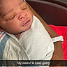 Kamarion Gaskill is registered to the contest to win money with this photo: newborn, baby, sleeping, wrapped, blanket, hospital, arm, hat, id_bracelet, person, closeup, peaceful, infant, skin, hand, resting, indoors, comfort, portrait, cute