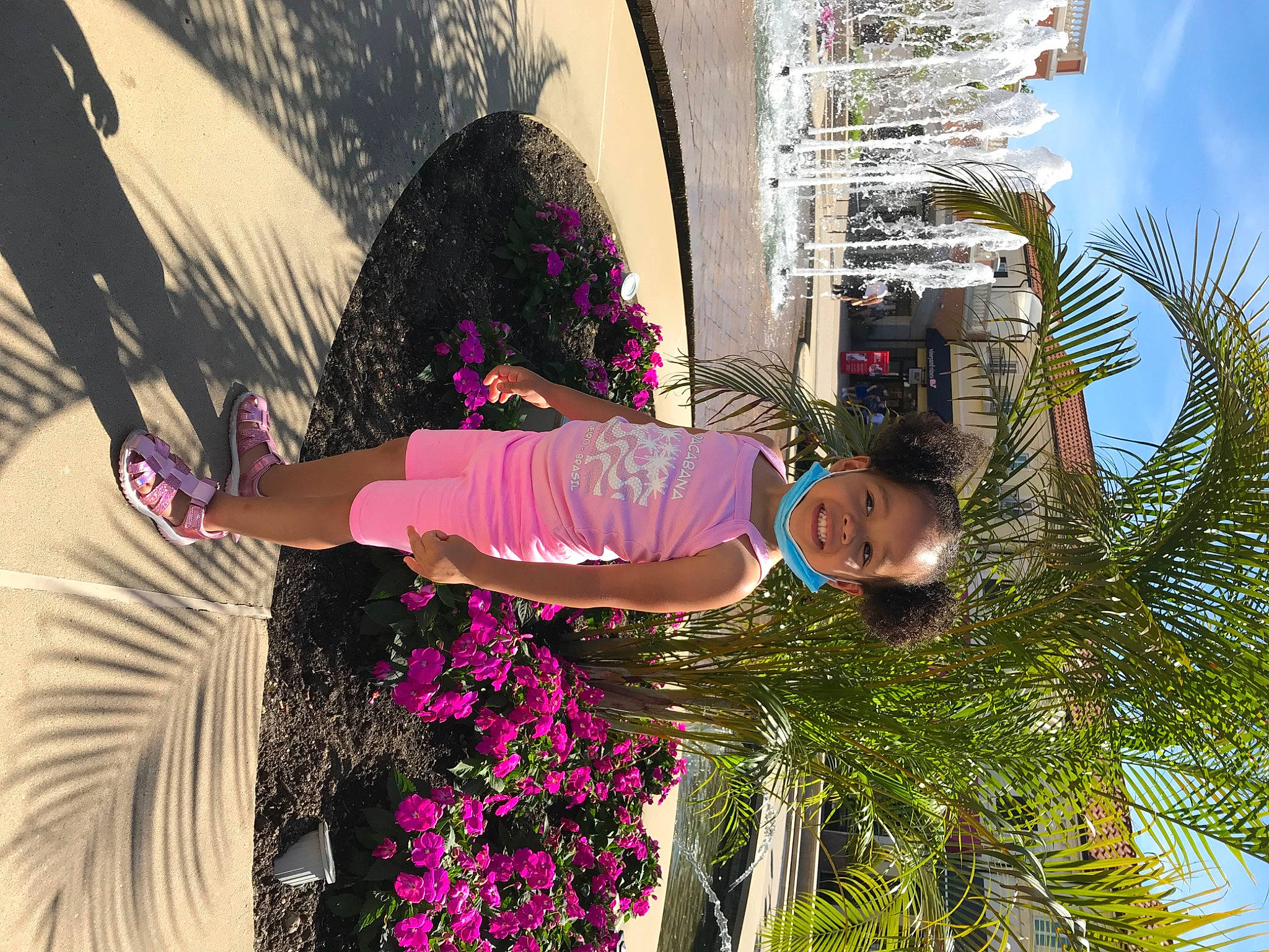Aviana is registered to the contest to win money with this photo: flower, fun, joy, leisure, magenta, person, pink, plant, purple, tradition, tree, vacation