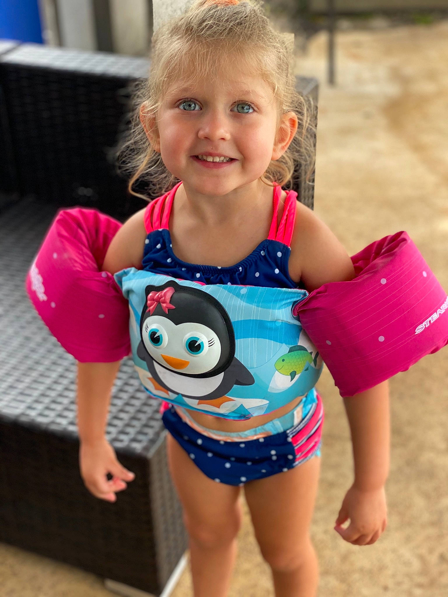 Harlynn is registered to the contest to win money with this photo: baby_products, child, fun, joy, person, play, smile, summer, toddler, vacation
