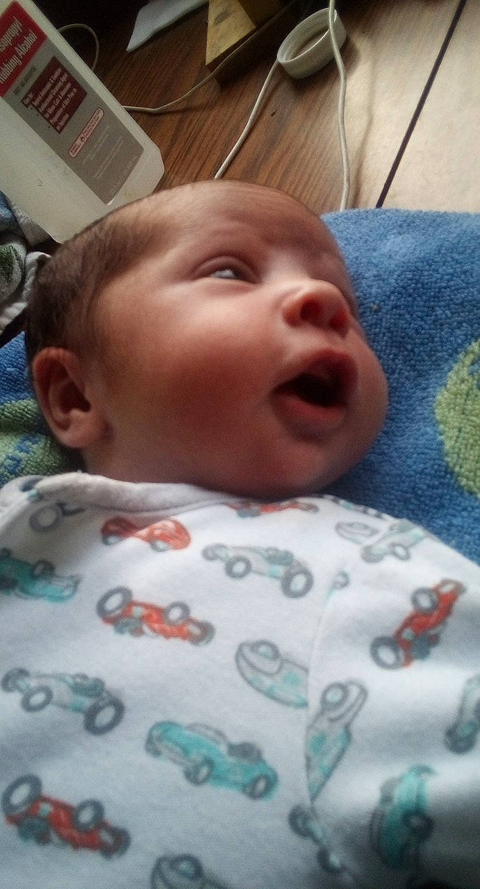 Harlan is registered to the contest to win money with this photo: baby, bedtime, cheek, child, chin, face, facial_expression, forehead, head, lip, mouth, nose, person, skin, smile, toddler