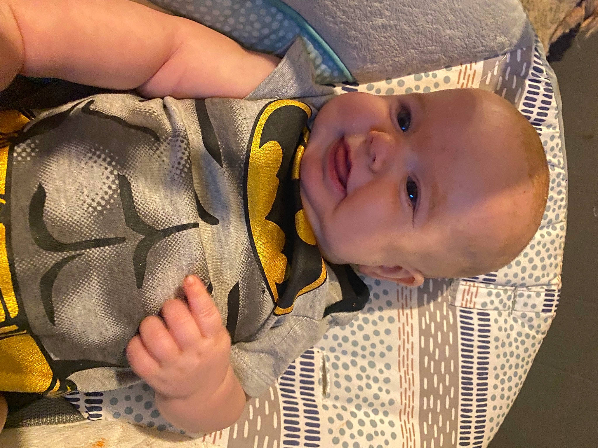 Benjamin joined the competition — help win amazing prizes! baby, baby_toddler_clothing, cheek, eye, finger, fun, gesture, hand, happy, headgear, iris, mouth, nail, nose, organ, person, skin, smile, textile, thumb