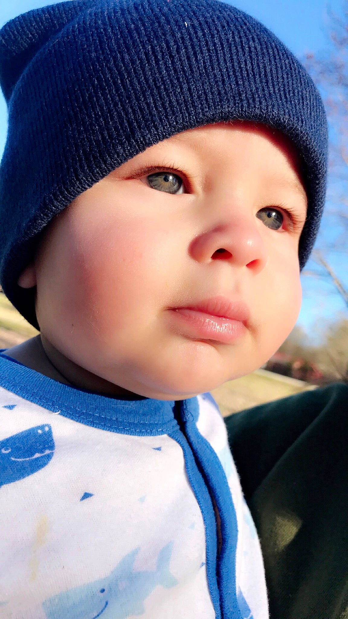 Corbyn joined the competition — help win amazing prizes! baby, beanie, bonnet, cap, cheek, child, chin, cool, eye, face, hat, head, headgear, headwear, knit_cap, lip, nose, person, skin, smile