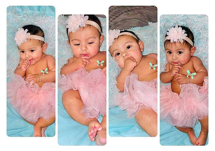 Cicily Luna Avila Mota joined the competition — help win amazing prizes! aqua, azure, baby, baby_toddler_clothing, event, eyelash, fashion_accessory, finger, font, gesture, hair_accessory, happy, headpiece, headwear, jewellery, pattern, person, photograph, pink, purple