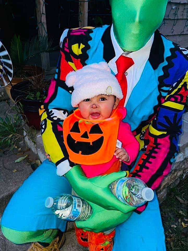Cicily Luna Avila Mota joined the competition — help win amazing prizes! baby_toddler_clothing, cap, child, costume, costume_hat, event, fictional_character, fun, glove, grass, happy, hat, headwear, person, personal_protective_equipment, pink, plant, recreation, sun_hat, t_shirt