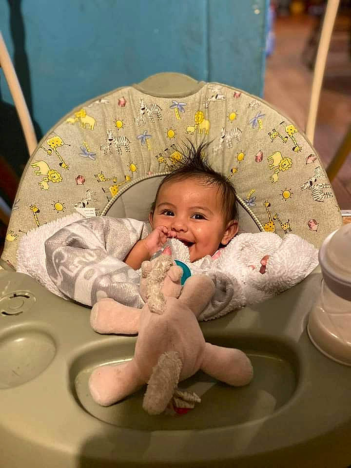 Cicily Luna Avila Mota joined the competition — help win amazing prizes! baby, baby_products, baby_toddler_clothing, bathing, child, circle, comfort, dishware, fashion_accessory, foot, fun, happy, joy, leisure, person, play, room, serveware, sitting, smile