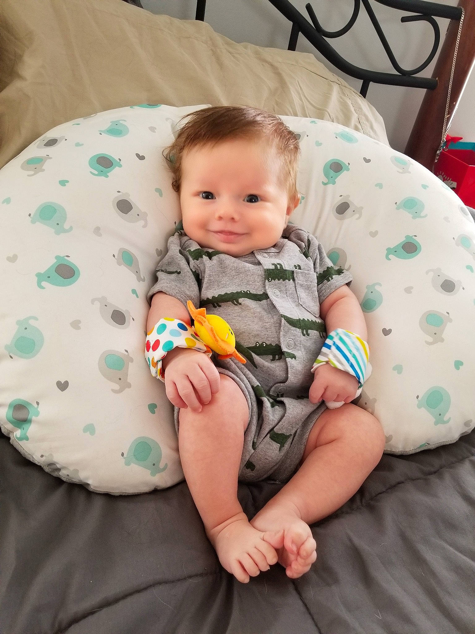 Justin joined the competition — help win amazing prizes! baby, baby_products, child, joy, person, play, product, sitting, skin, toddler