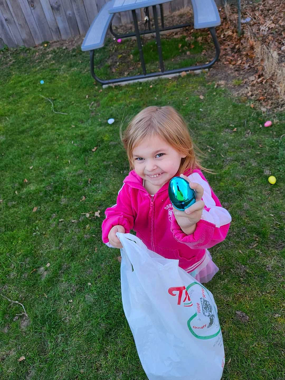 Abby joined the competition — help win amazing prizes! baby_toddler_clothing, child, fun, garden, grass, grass_family, grassland, groundcover, happy, joy, lawn, leisure, meadow, outdoor_furniture, people_in_nature, person, plant, recreation, sitting, sleeve