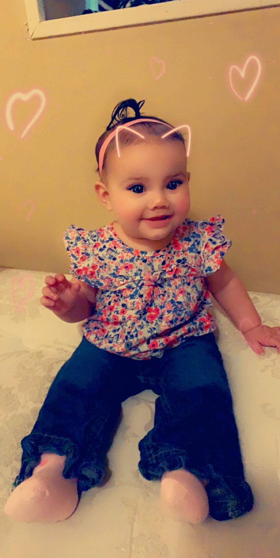 Ciara joined the competition — help win amazing prizes! baby, baby_toddler_clothing, cheek, child, cool, ear, eye, hair_accessory, head, joy, person, skin, sleeve, standing, toddler