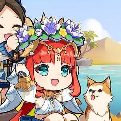 Geto a rejoint le concours — aidez-le/la à gagner de superbes lots ! animated_cartoon, art, carnivore, cartoon, companion_dog, dog, drawing, fiction, fictional_character, flower, fun, happy, illustration, paint, painting, petal, plant, sky, smile, visual_arts