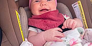 Lainey is registered to the contest to win money with this photo: baby, blanket, car, clothing, crib, cushion, face, furniture, happy, hat, head, homedecor, newborn, person, photography, portrait, sleeping, smile, transportation, vehicle