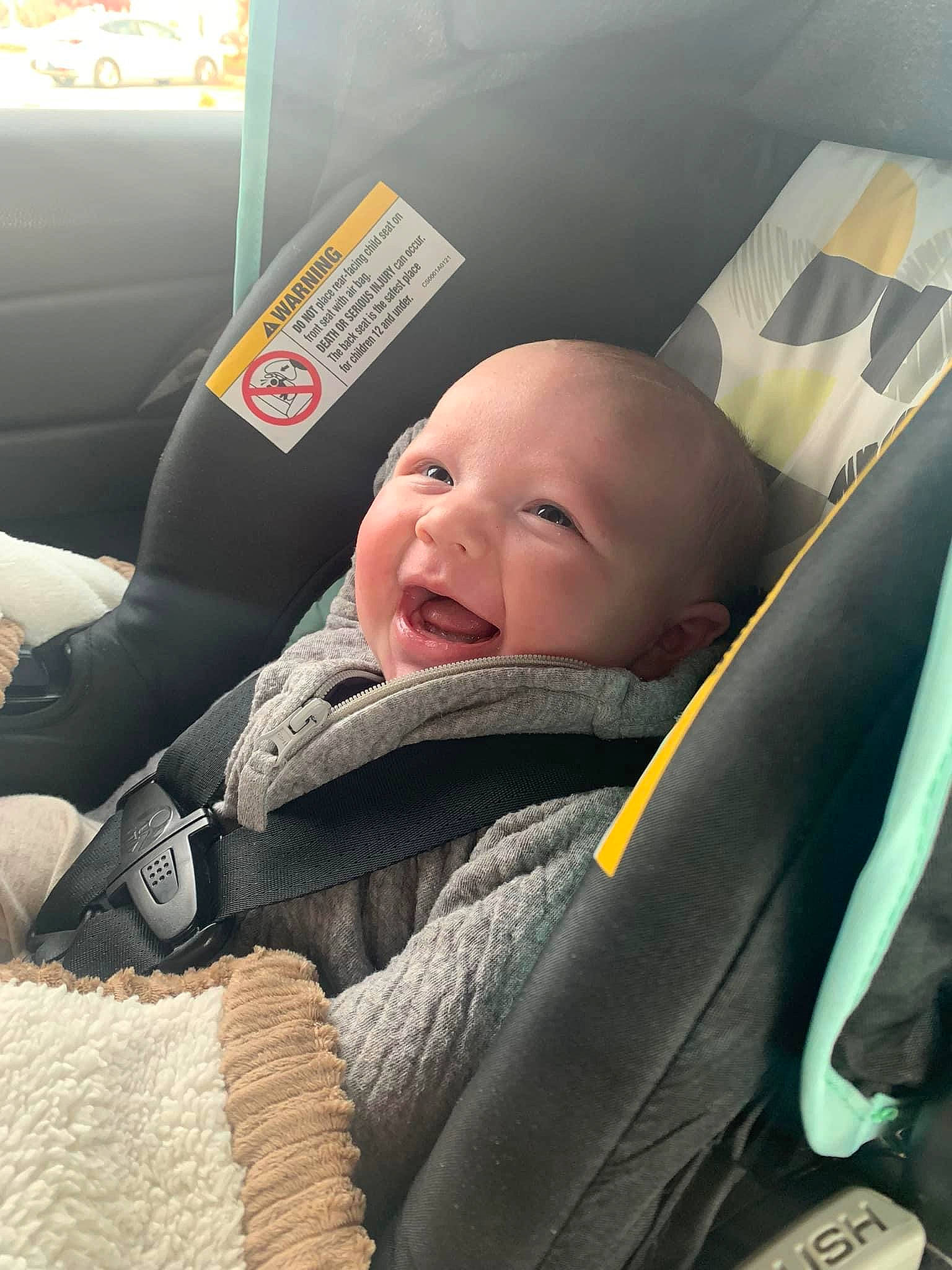 Rylan joined the competition — help win amazing prizes! auto_part, automotive_design, baby, baby_carriage, baby_in_car_seat, baby_products, baby_safety, baby_toddler_clothing, car_seat, cheek, child, comfort, fun, happy, motor_vehicle, person, product, sitting, smile, toddler