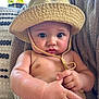 Vinny joined the competition — help win amazing prizes! baby, infant, hat, yellow_hat, chubby, skin, hands, water_droplets, knitted_blanket, cozy, indoor, closeup, cute, wide_eyes, expression, sitting, person, child, soft_light, portrait