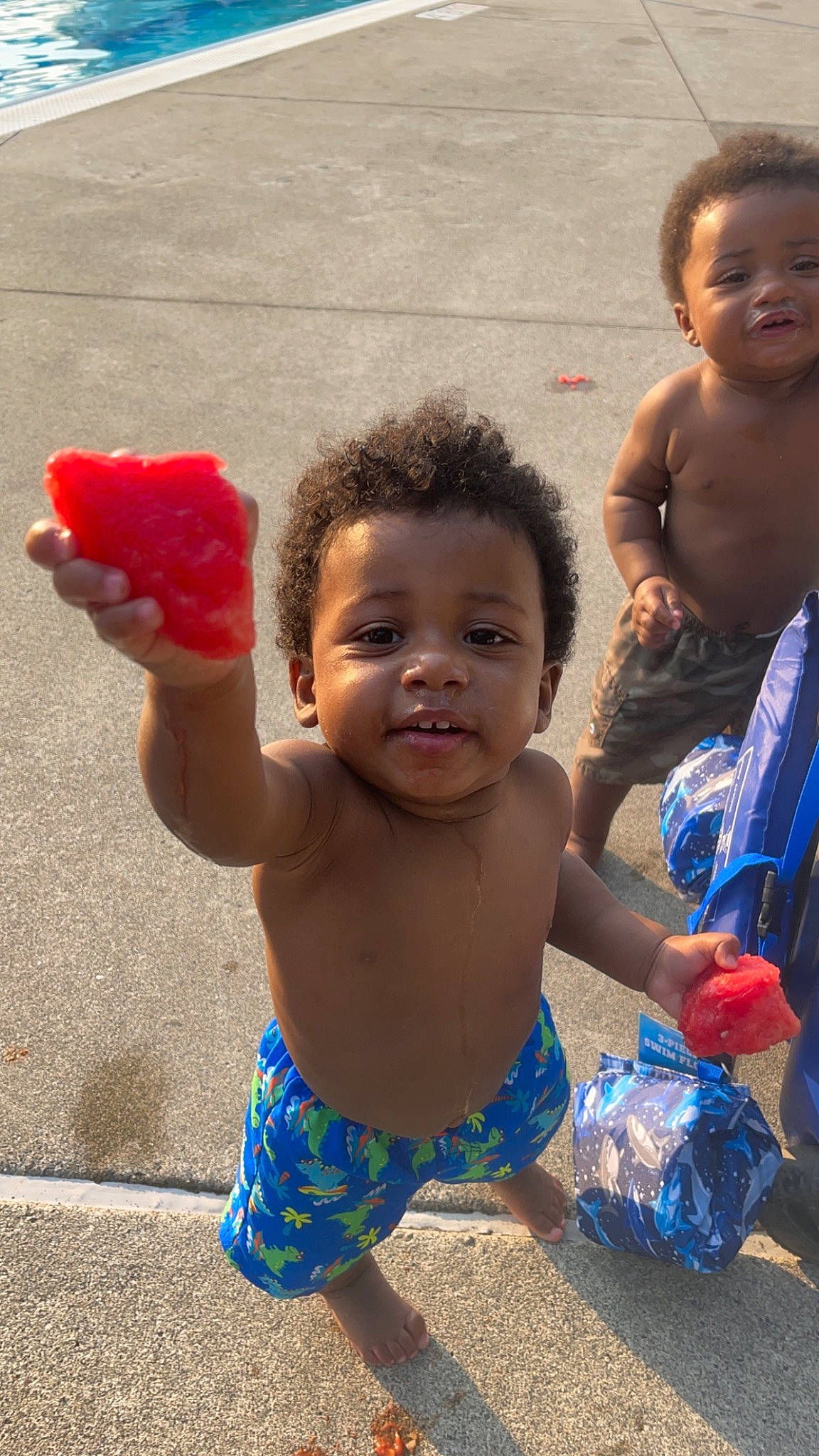 Kameron joined the competition — help win amazing prizes! abdomen, baby, barechested, blue, chest, child, event, face, fun, happy, human, leisure, organ, person, play, skin, smile, summer, toddler, trunk