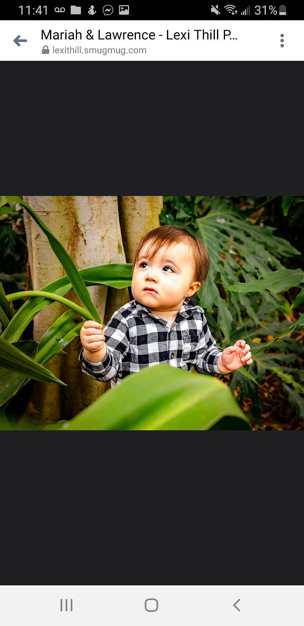 Lawrence is registered to the contest to win money with this photo: adaptation, baby, baby_toddler_clothing, child, dress, flash_photography, grass, happy, nature, pattern, people_in_nature, person, plaid, plant, sleeve, smile, terrestrial_plant, toddler, tree, wood