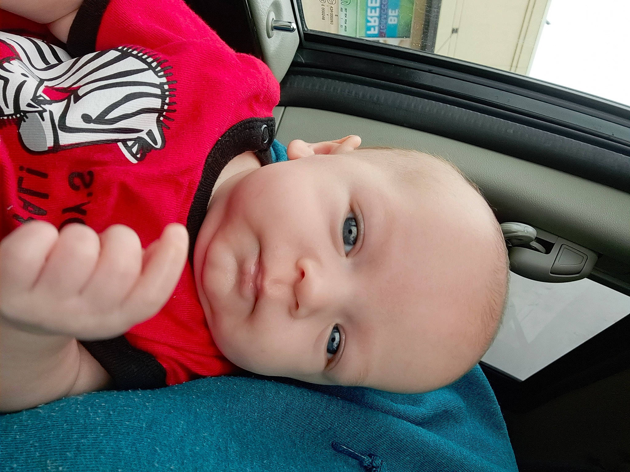 Mathias joined the competition — help win amazing prizes! baby, baby_products, baby_toddler_clothing, carmine, cheek, child, comfort, eyelash, finger, happy, headgear, lip, mouth, nose, person, sitting, skin, sleeve, toddler, vehicle_door