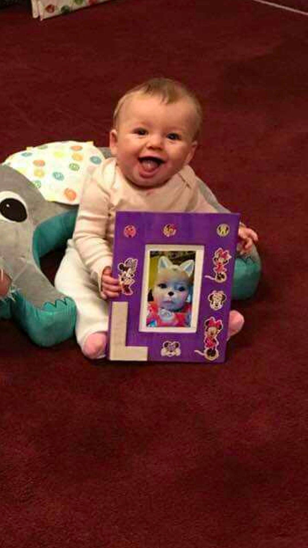 Lunah is registered to the contest to win money with this photo: child, day, infant, person, play, product, toddler, toy