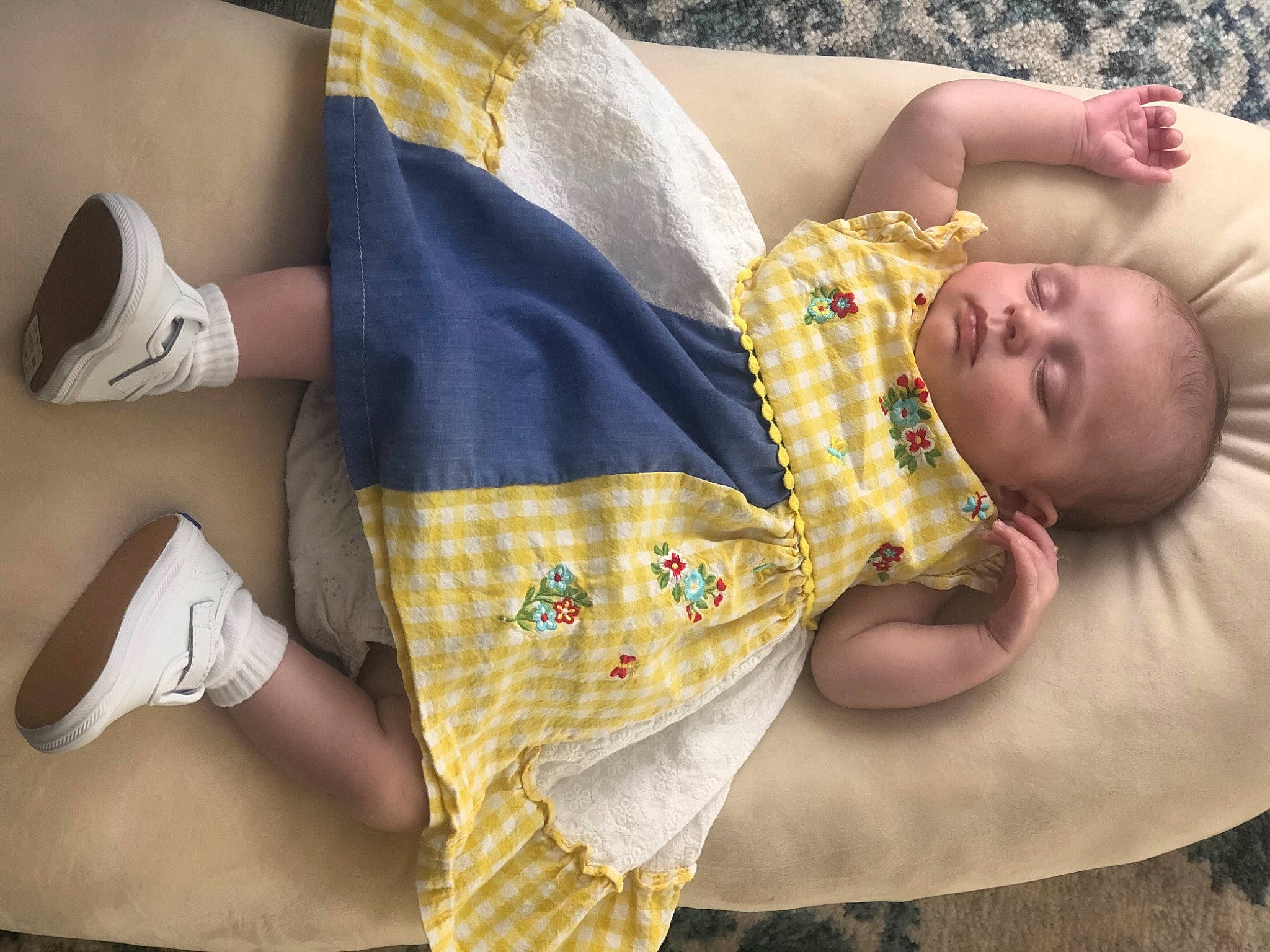 Emberlee joined the competition — help win amazing prizes! baby, baby_products, baby_sleeping, baby_toddler_clothing, comfort, fashion_accessory, finger, hand, happy, human_leg, joint, linens, nail, pattern, person, skin, sleeve, textile, thumb, toddler