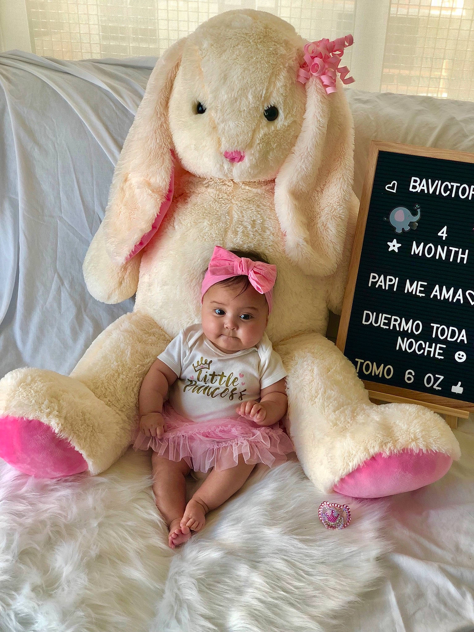 Barbara joined the competition — help win amazing prizes! bedtime, child, easter_bunny, infant, material, person, pink, plush, product, rabbit, rabits_and_hares, stuffed_toy, teddy_bear, textile, toddler, toy