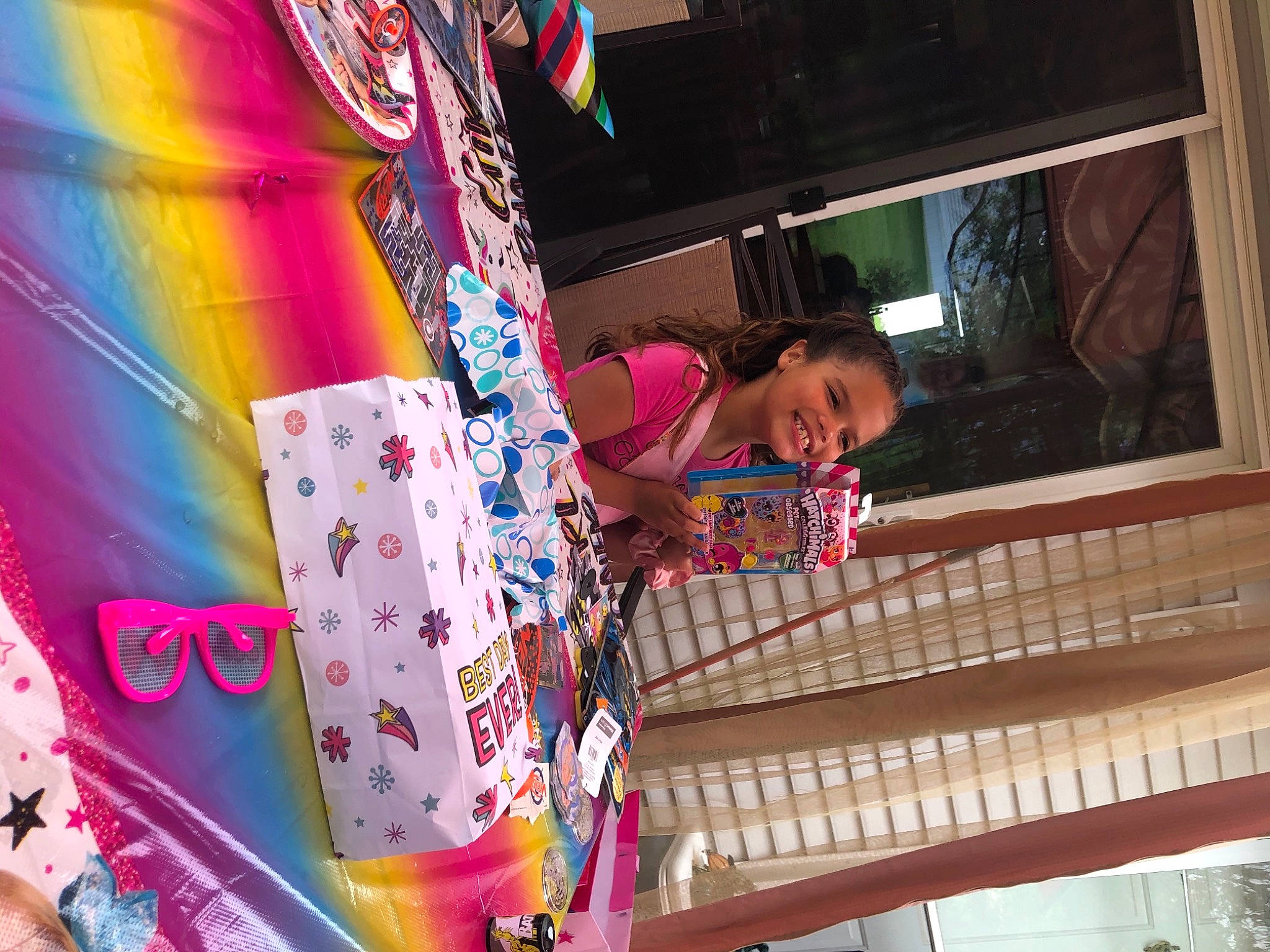 Vanessa joined the competition — help win amazing prizes! art, child, event, fashion_accessory, fun, house, joy, leisure, linens, magenta, pattern, person, pink, room, smile, textile, tints_and_shades, toddler, vacation, visual_arts