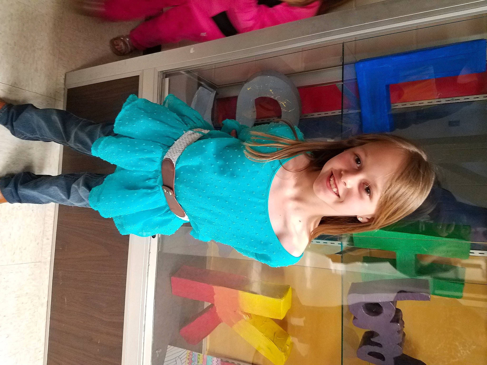 Carmen joined the competition — help win amazing prizes! child, costume, electric_blue, fashion_accessory, fun, hairstyle, happy, joy, leisure, magenta, pattern, person, plastic, play, room, sleeve, smile, street_fashion, toddler