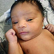 Amadeus joined the competition — help win amazing prizes! baby, newborn, infant, skin, face, hand, fist, lying_down, blanket, closeup, expressionless, indoors, portrait, human, child, young, cute, sleepy, resting, soft_light