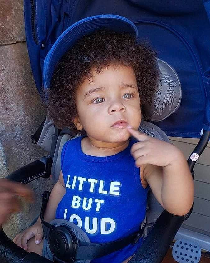 Sequan is registered to the contest to win money with this photo: azure, baby, baby_carriage, baby_toddler_clothing, blue, cap, cheek, cool, eyebrow, happy, hat, human, human_body, iris, mouth, organ, person, product, skin, smile