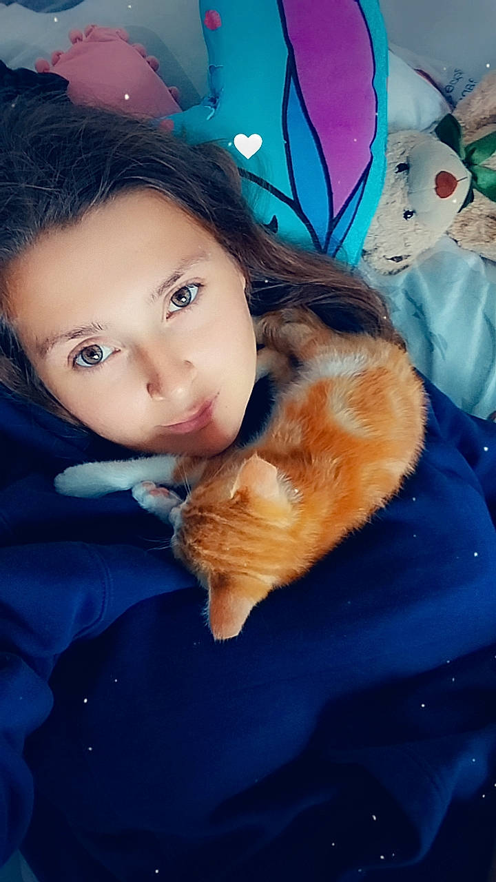 Phoenix participe au concours pour gagner de l'argent avec cette photo : azure, bangs, brown_hair, child, companion_dog, doll, electric_blue, fawn, felidae, fun, fur, happy, plush, small_to_medium_sized_cats, stuffed_toy, tail, textile, toy, whiskers, winter