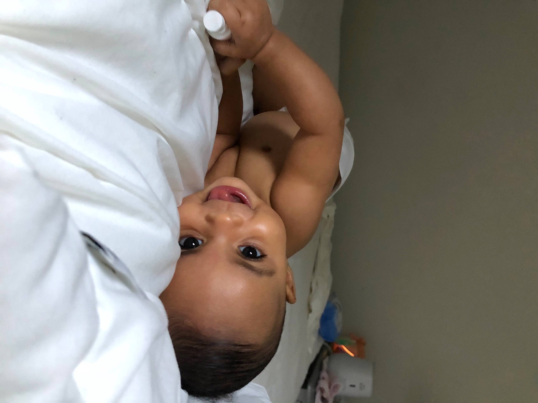 Aiyanah Maria a rejoint le concours — aidez-le/la à gagner de superbes lots ! abdomen, baby, baby_products, baby_toddler_clothing, cheek, chest, child, elbow, finger, joint, muscle, product, skin, stomach, toddler, trunk