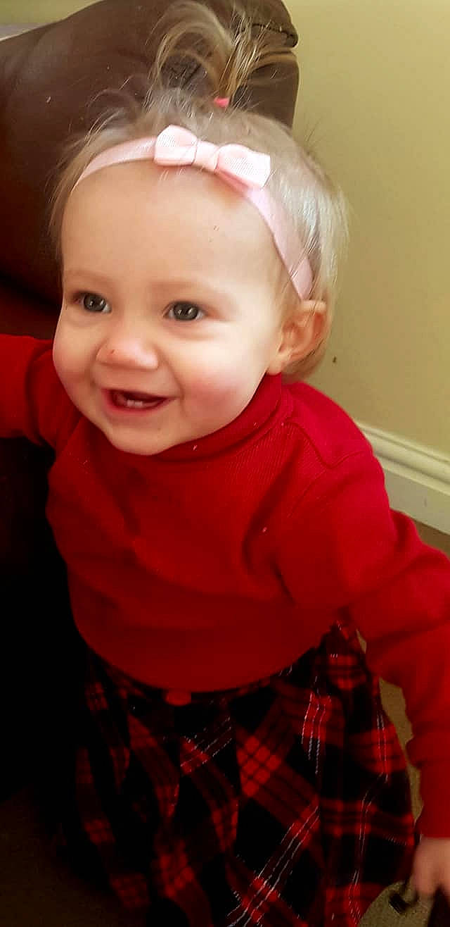 Harriet joined the competition — help win amazing prizes! baby, blond, cheek, child, chin, eye, face, facial_expression, forehead, hair, head, iris, joy, lip, mouth, nose, person, pink, red, skin